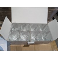 CRYSTALINE 8oz 8PK Drinking Glasses. 1500 Packs. EXW Los Angeles 1500 Packs.